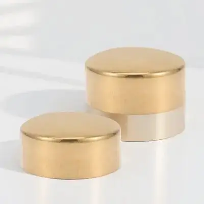 

2Pcs Handrail End Caps Metal Round Wood Handrail End Plugs for Outdoor Indoor Hand Railing Fittings Plug Fittings