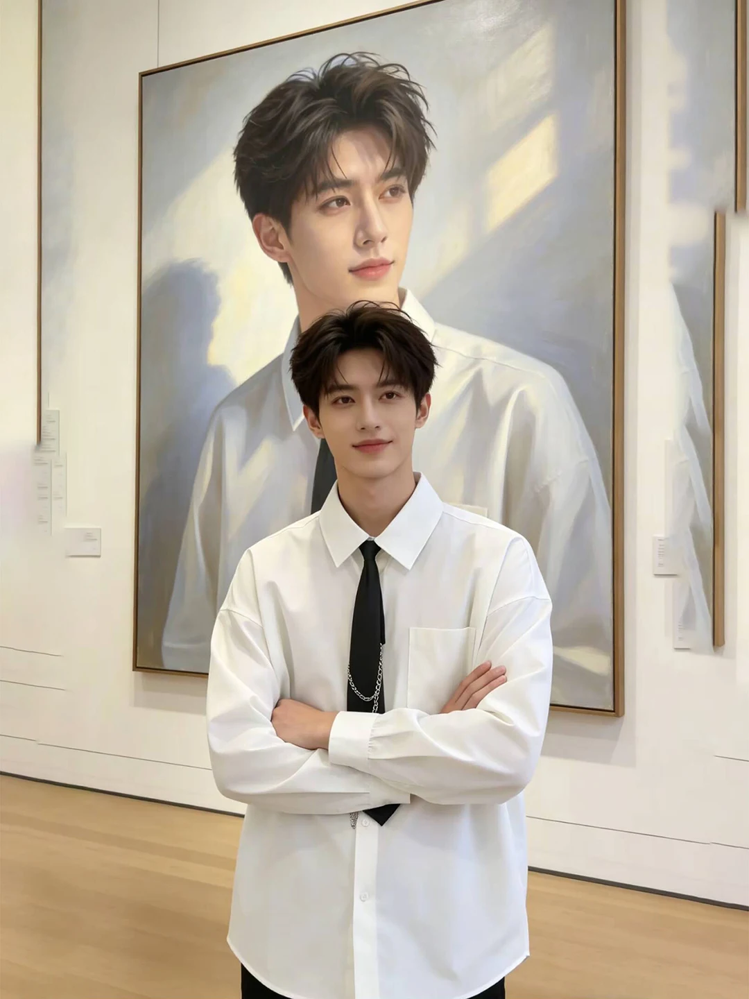 

Мужская белая рубашка Cleanfit с длинным рукавом, весенняя, высококачественная, для ношения под костюм, с отложным воротником, повседневная, для весеннего сезона