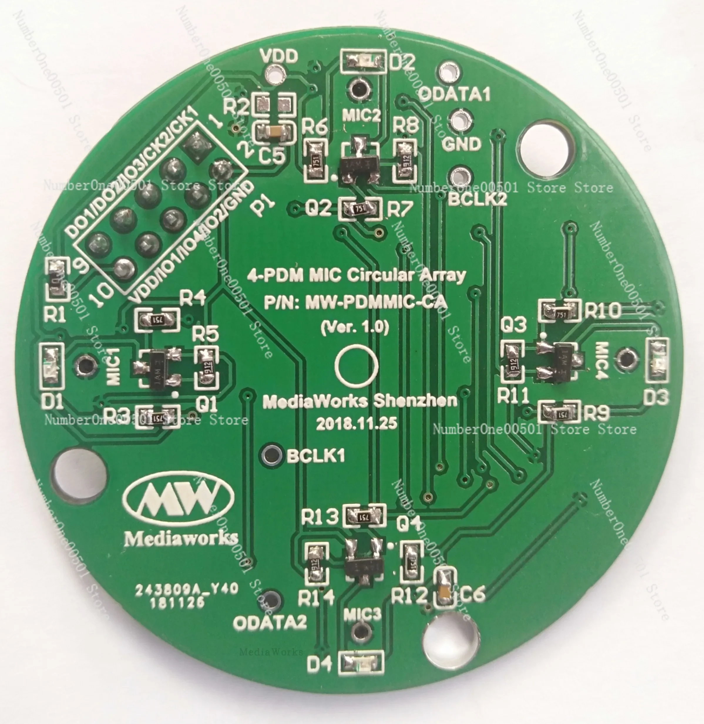 PDM Digital Silicon Round Array MEMS Pdm-mic Array