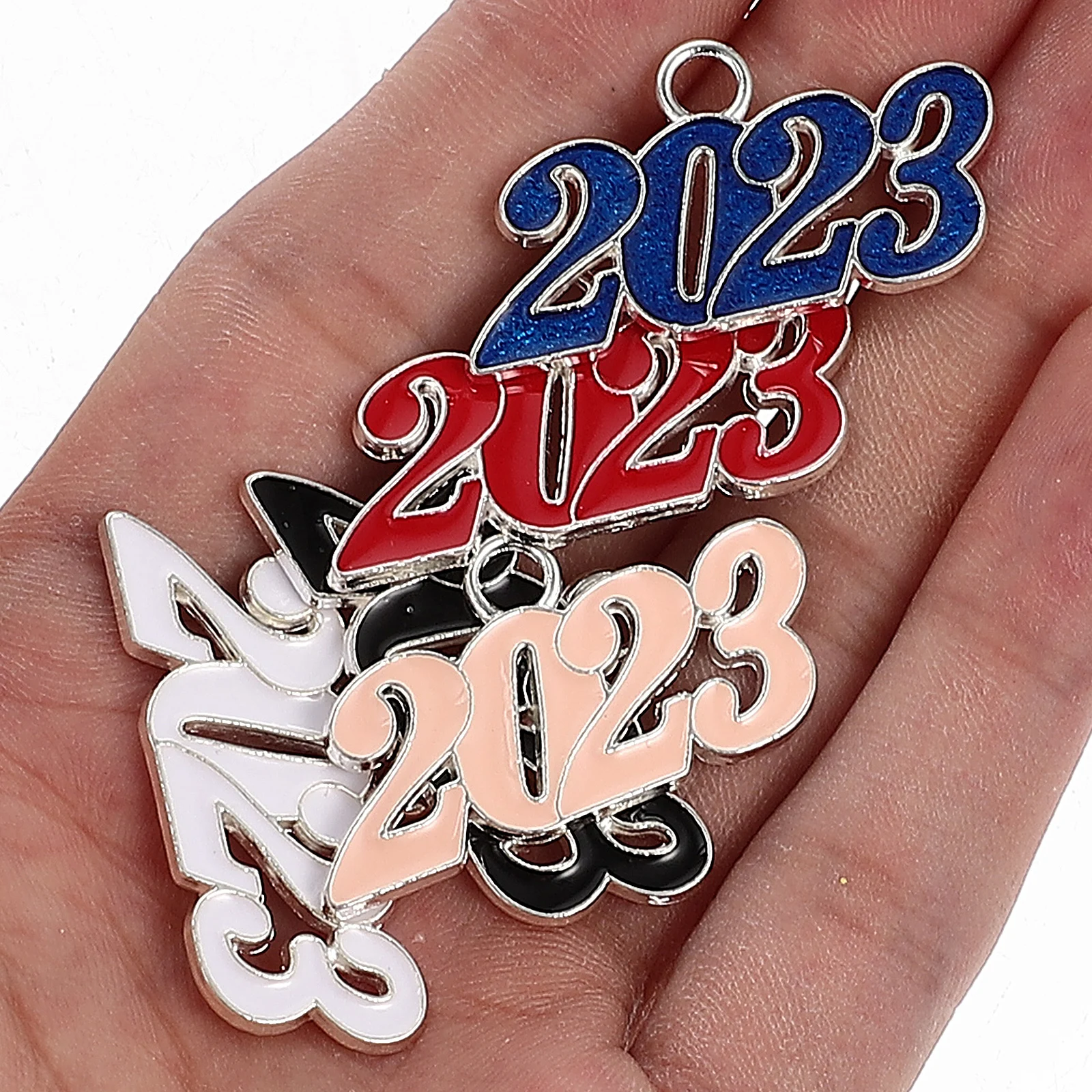 

25 шт. 2023 ювелирные изделия, подвески, красочные выпускные рождественские принадлежности для рукоделия, прочные подвески, браслет, ожерелье, серьги, брелок