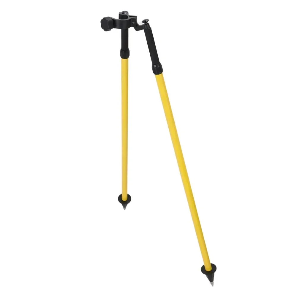 Aluminum Prism Pole Bipod In Yellow Surveying Tripod Bipod DZ22A, Strong And Durable，Professional Surveying Accessories