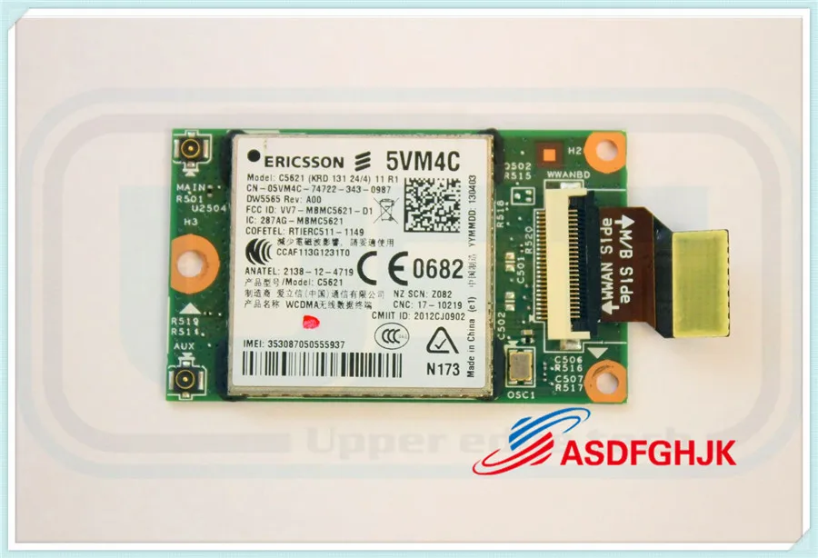     Original FOR Dell FOR Latitude 10e ST2e DW5565 WIFI Mini-PCI Express Mobile BOARD CHA01 5VM4C Fully Tested