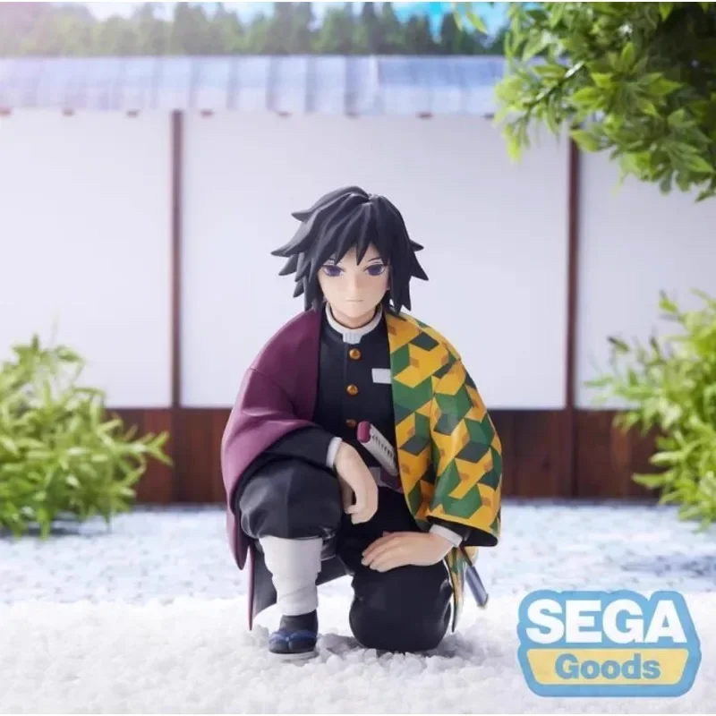 Figur SEGA Asli Chokonose Demon Slayer Anime Himejima Gyomei Uzui Tengen Mainan Aksi untuk Hadiah Anak-Anak Model Koleksi