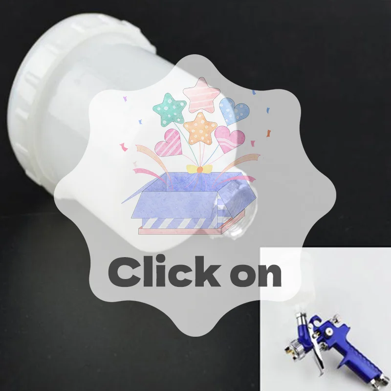 플라스틱 스프레이 페인트 컵 스프레이어 컵 스프레이 건 부품 125ml 250ml 600ml