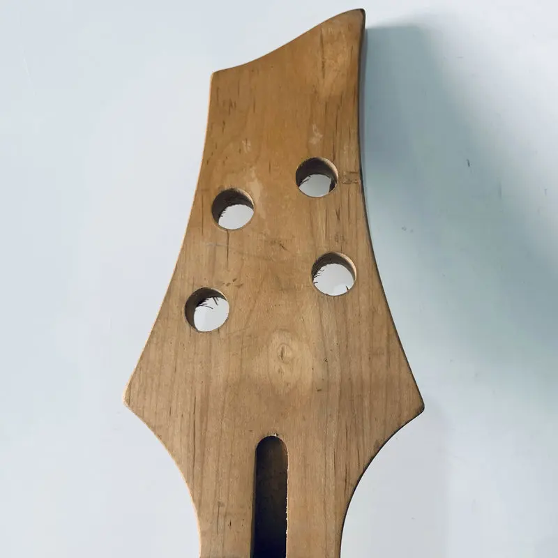 EN991 Custom Order 4 String Electric Bass Neck Semi Finishing without Frets No Paint Damages for DIY Replace