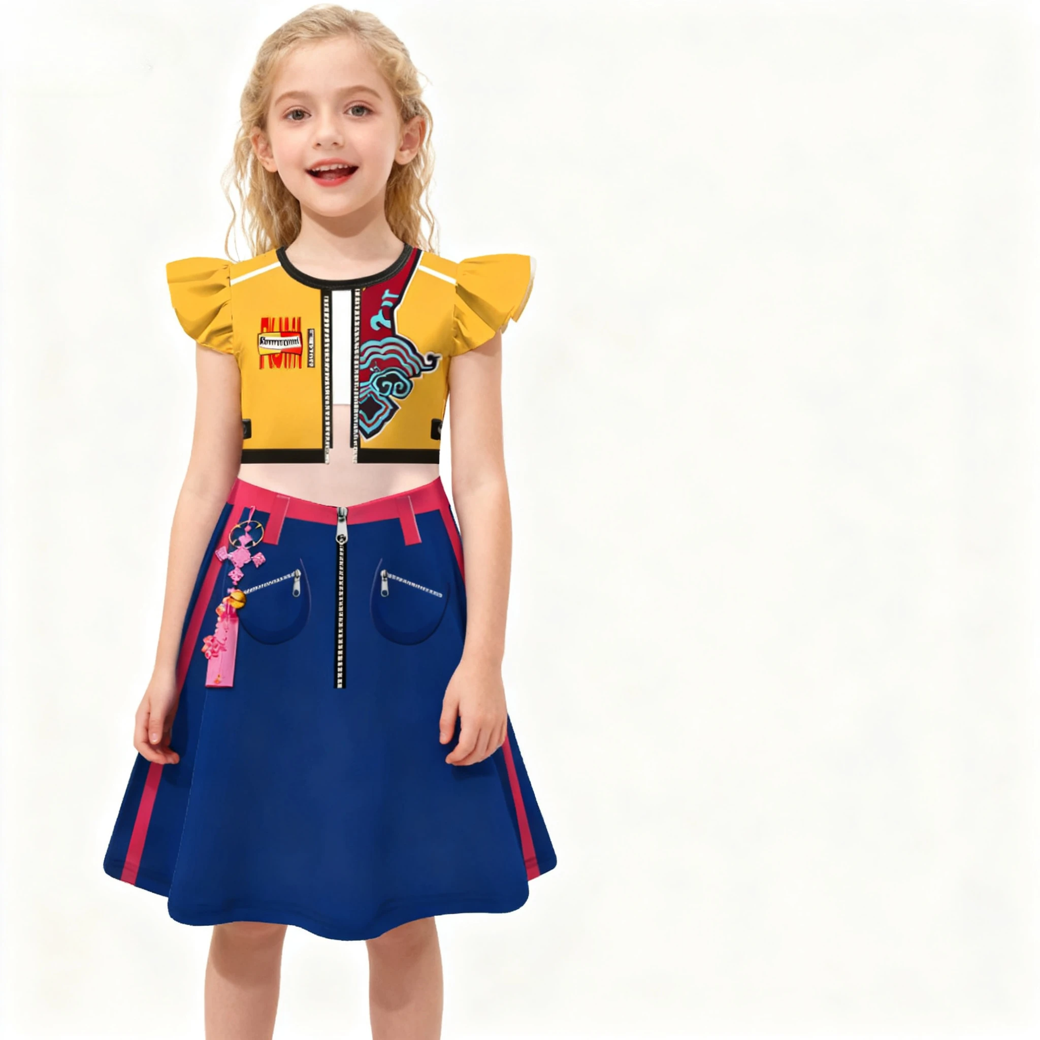 2025 New Kids Kop Demon Hunters Cosplay Huntrix Costume For Girls Clothes Group Idol Roleplay Halloween Carnival Suit