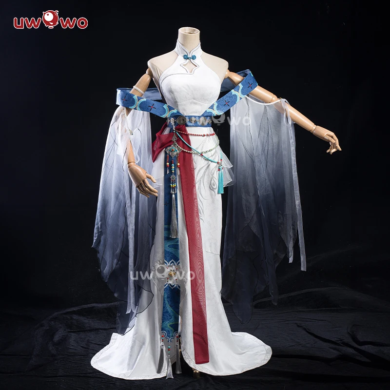 2025 Shenhe Cosplay Game Genshin Impact Fanart Shenhe 'Ink Feather Elegance' Cosplay Costume Chinese Halloween Costume