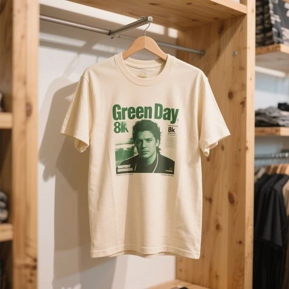 

Мужские и женские футболки Green Day Band Rock Punk Concert Album Хлопок с принтом Музыкальный фестиваль Harajuku Y2K Пара с короткими рукавами