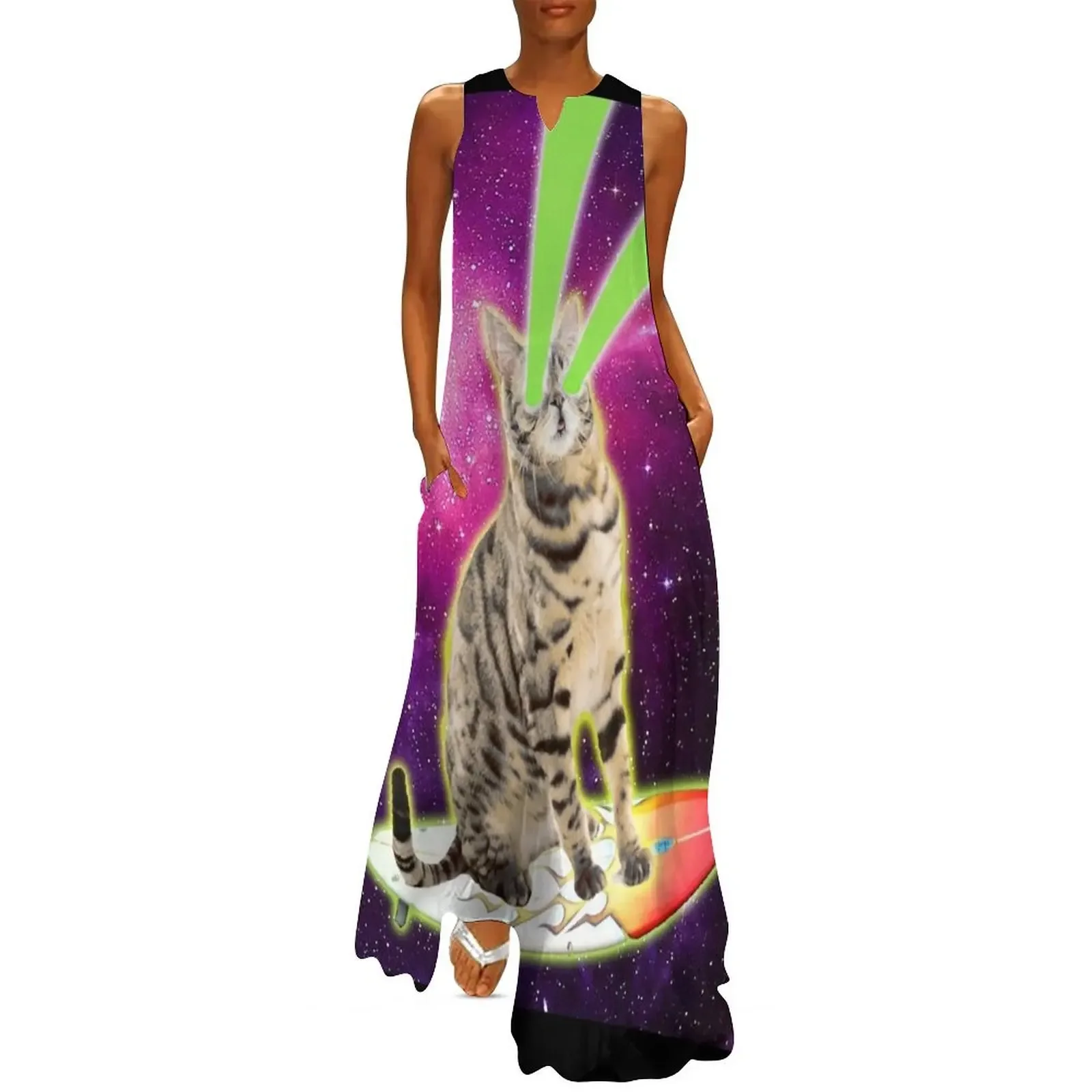 

SPACE CAT Long Dress dresses for woman african dresses for woman Woman clothes Dress