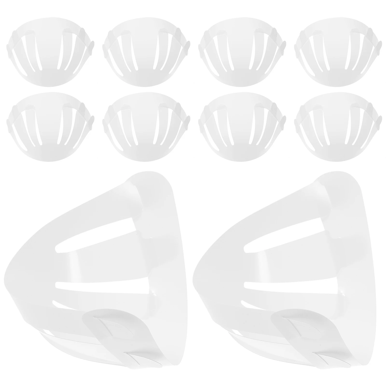 

25Pcs Baseball Cap Liner Insert Plastic Anti Deformation Hat Support Lining For Hat Storage Home Use Retail Display Hat Shaper