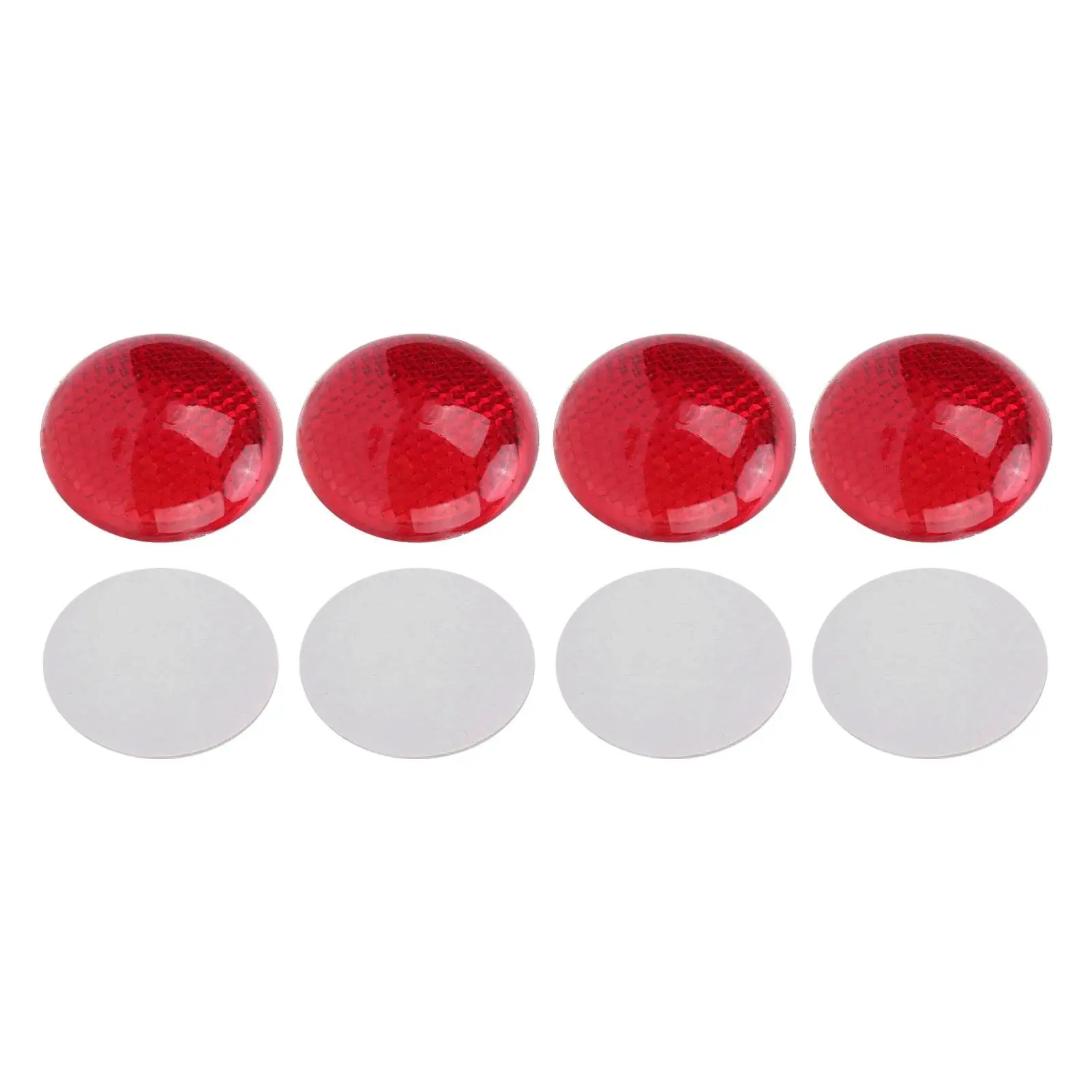 Reflective Sticker Red Reflector Round 3-Dimensional with Reflective Effect for car Motorcycle