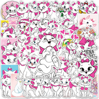 10/30/50pcs Disney The Aristocats Marie Cat Stickers Cute Cartoon Anime Sticker Phone Water Bottel Diary Kawaii Girls Decals Toy