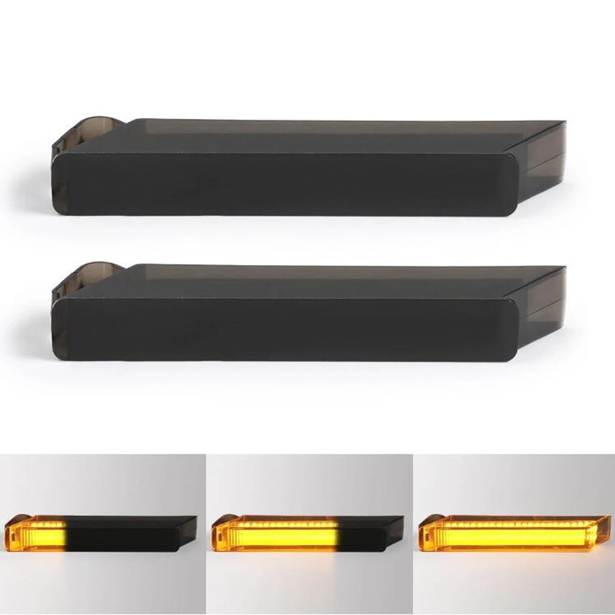 2pcs Dynamic LED Side Rearview Mirror Turn Signal Light Indicator Lamp New Flowing DRL for Ford F150 Raptor Expedition Mark LT