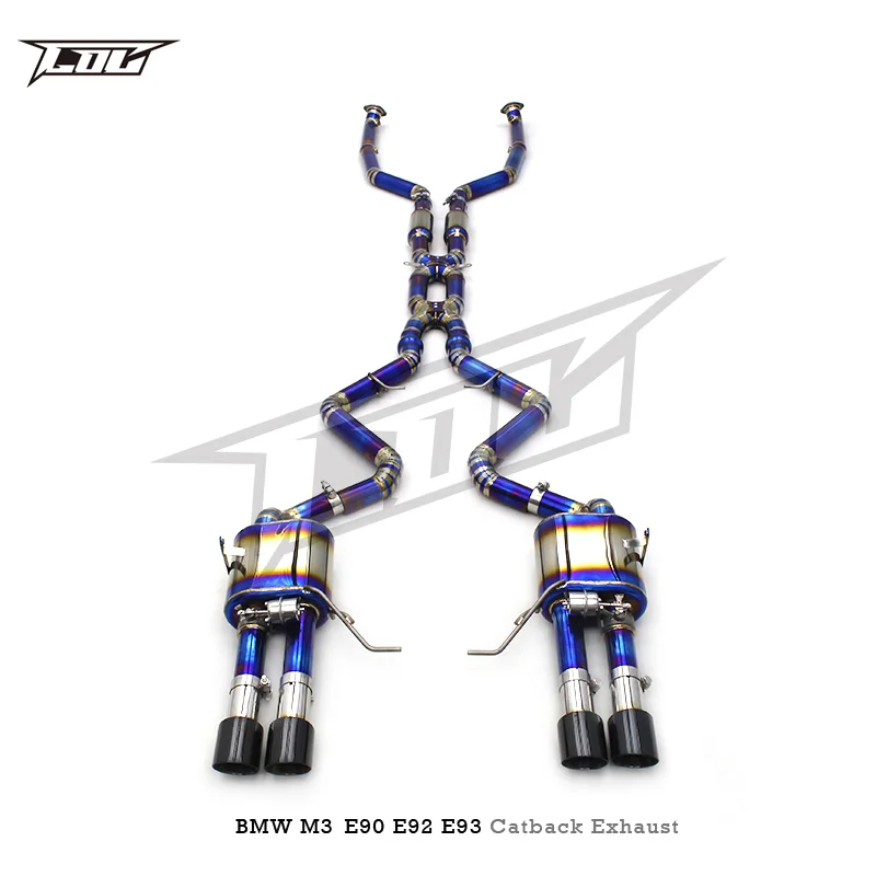 Boska Catback Exhaust System For BMW M3 E90/E92/E93 4.0L 2008-2013 Titanium Exhaust Pipe Muffler Exhaust valve control