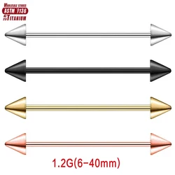 F136 Titanium Piercing Helix Straight Tragus Industrial 16G Cartilage Ear Stud Tongue Ring Barbell Piercing Body Jewelry Gift