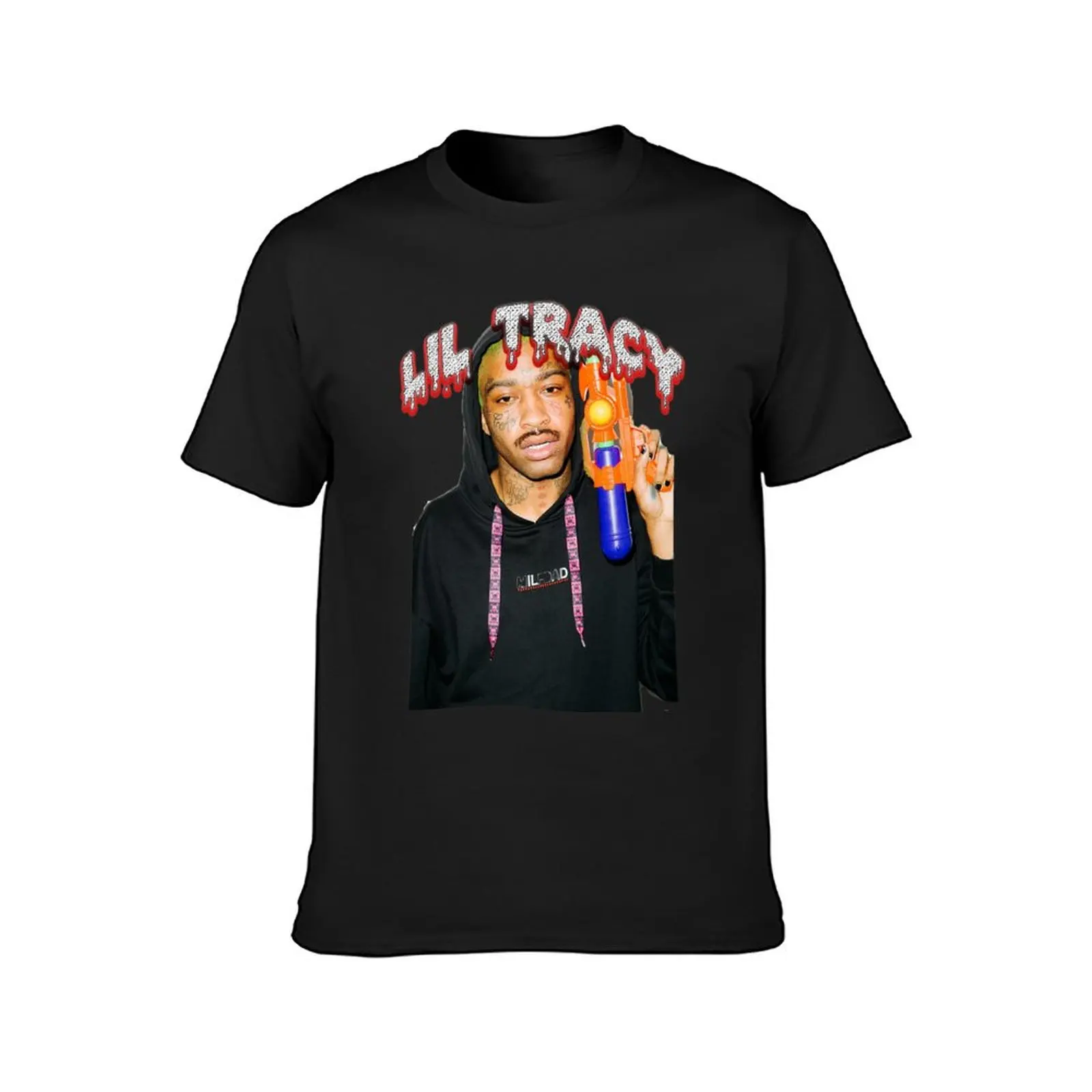 lil tracy T-Shirt korean fashion tees T-shirts for men cotton