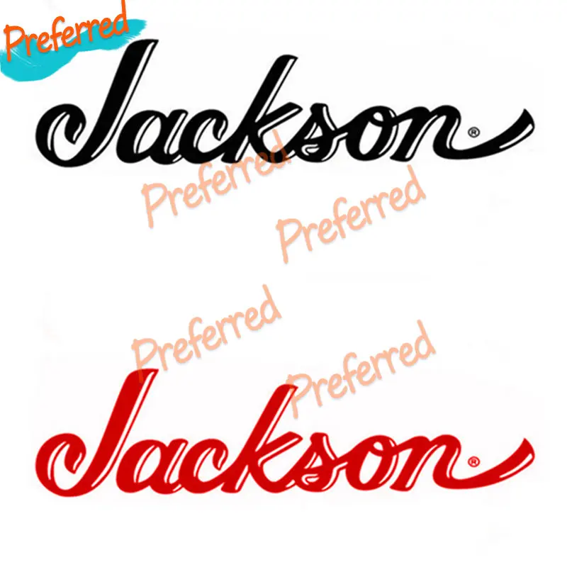 Text Decal Sticker Guitar 105.6mm x 28.6mm Decal for Jackson music