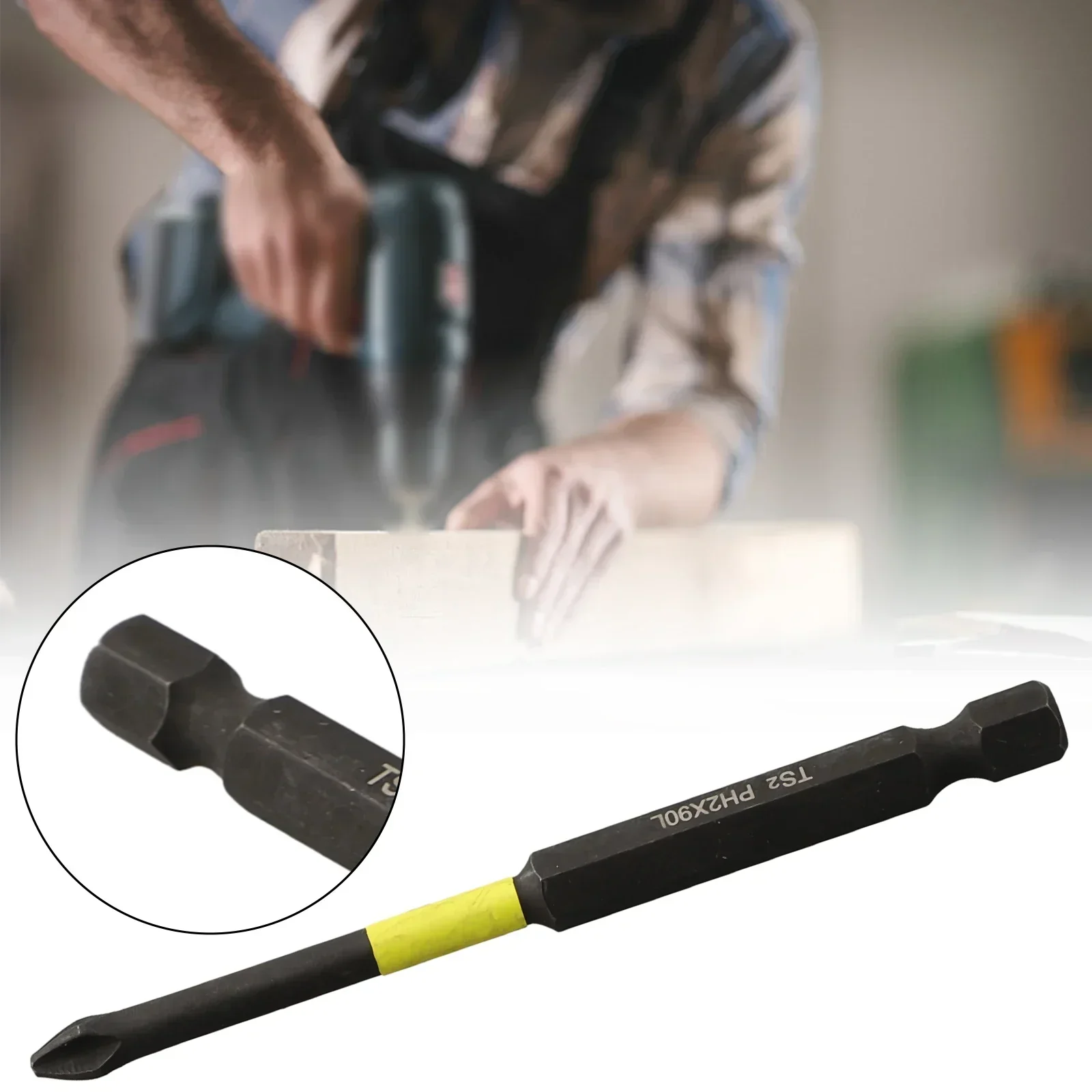 

1pc 25-150mm Magnetic Non-Slip Cross Screwdriver Bits PH2 Cross Screwdriver Hex Shank For Electric Hand Drill