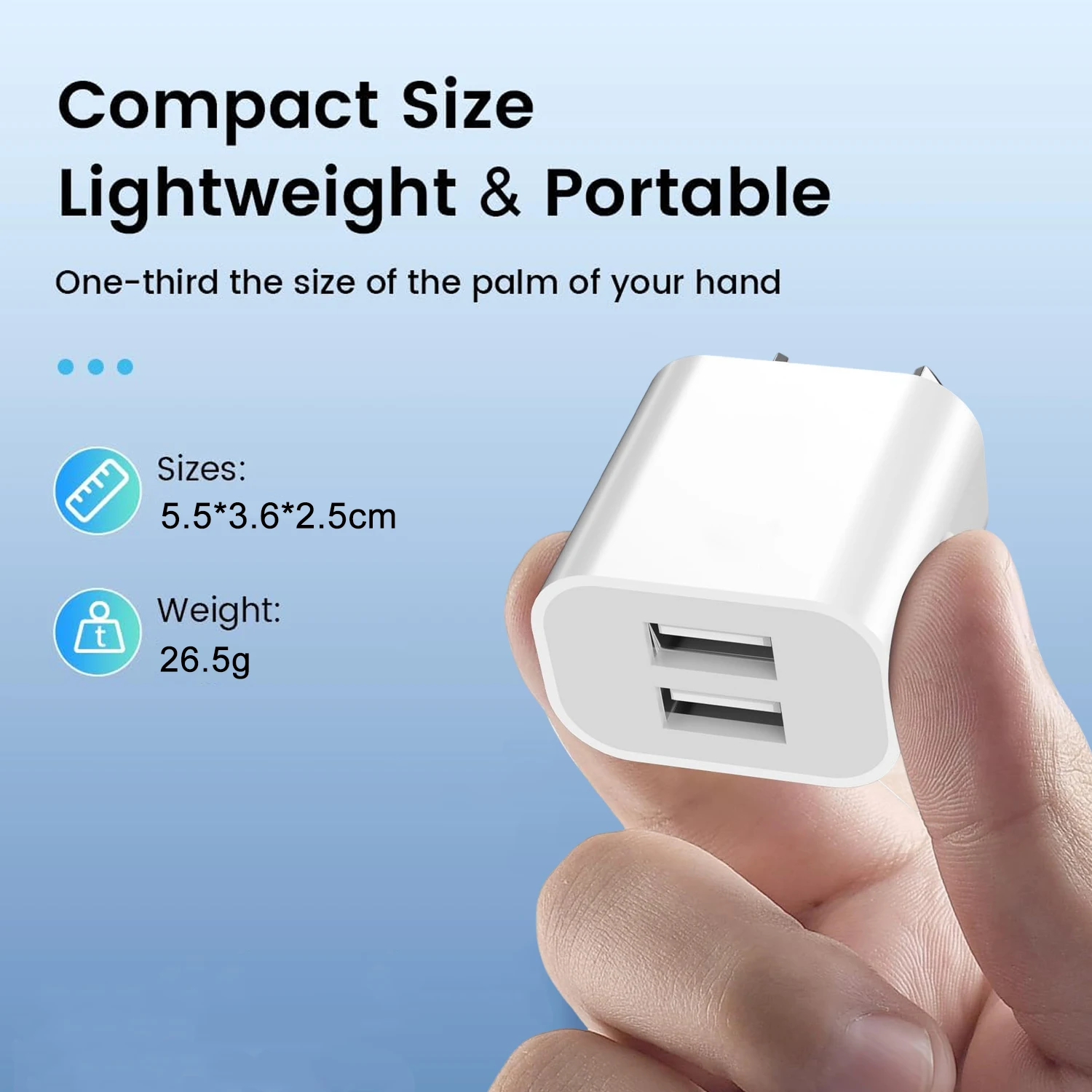 2pcs Dual USB Wall Charger USB Power Adapter Plug Double USB Wall Plug Adapter 2 porte USB AU Plug 5V/2.1A caricabatterie certificato