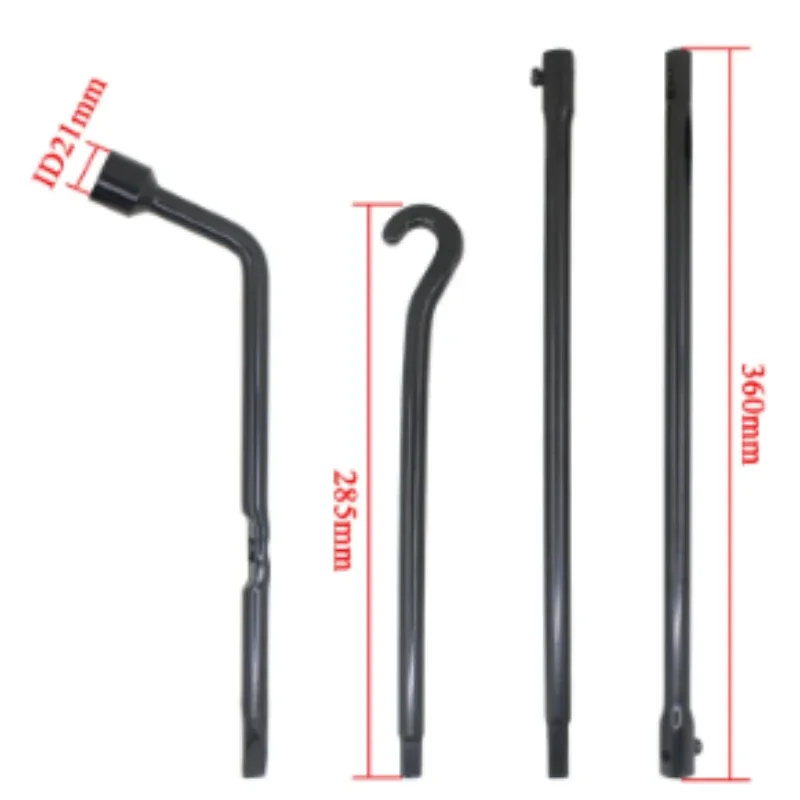 1 Set Spare Tire Jack Tool Lug Wrench Kit T6 On-board Repair Kit for T8 Car Roadside Emergency Tire Change Maintenance Tools