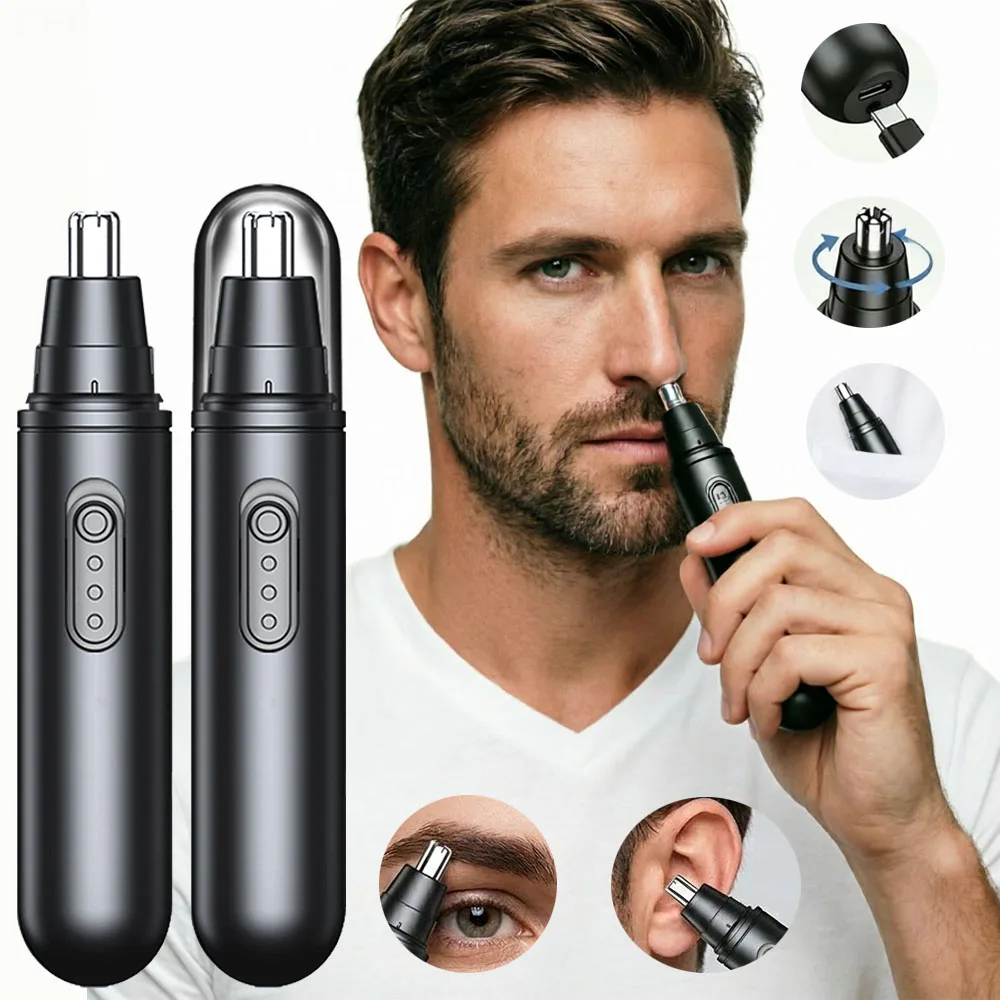 Electric Nose Hair Trimmer Man's Painless Portable Hair Remo