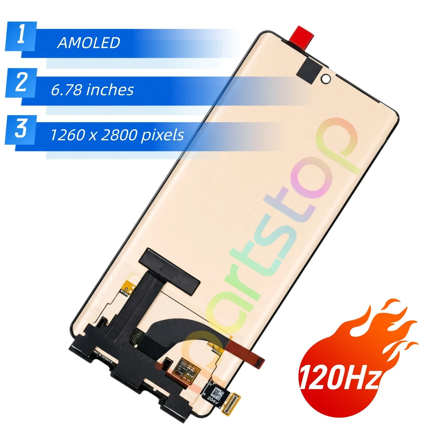 iParts Replacement Display for vivo V29 5G V2250 V29 Pro V2251 120Hz AMOLED Touch Screen Digitizer Assembly OEM all Functions