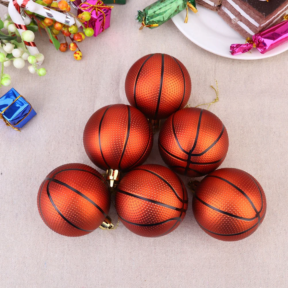 

1Set Christmas Balls Ornaments Sports Pattern Holiday Decorations Xmas Tree Hanging Balls Party Supplies