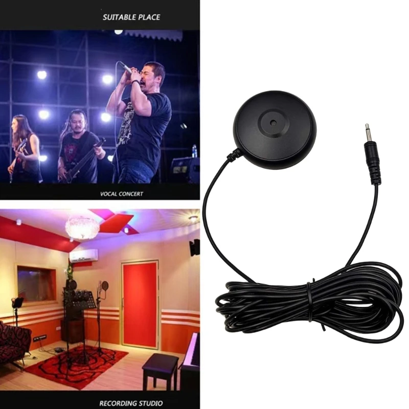 3.5mm Conference Microphone 5m 20Hz-16KHz Portable for Online Meeting Class Recording Chatting Recording Talking