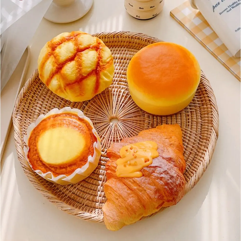 Stylish Bread Bread Slow Rebound Toy Donuts PU Squeeze Dessert Toy Funny Large Puff Slow Rebound Toy Kids Gift