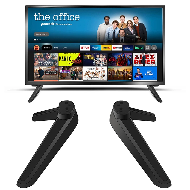 

2pcs 32-55 Inch Tabletop Universal Base Pedestal Feet Stand Mount Table Holder Top Desktop Bracket Accessories