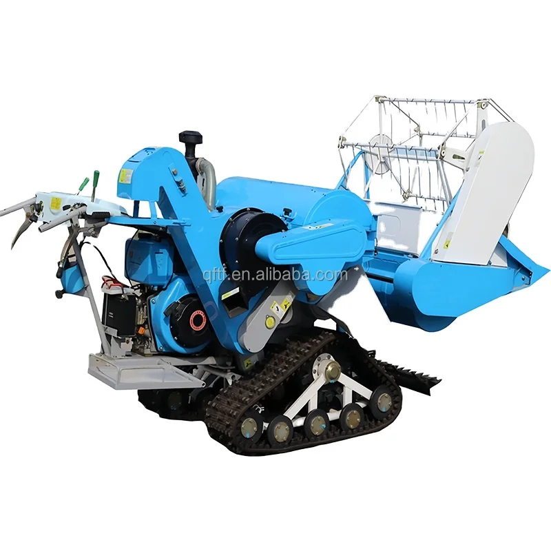 18hp 25hp 35hp Mini Rice & Wheat Harvesting Machine Combine Harvester with Core Components Engine Gear Bearing