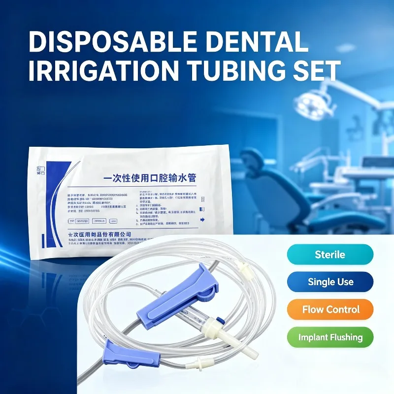 Disposable Sterile Dental Irrigation Tubing Set for Surgic Pro XT Motors Implant Surgery Flushing Tube Kit with Connector
