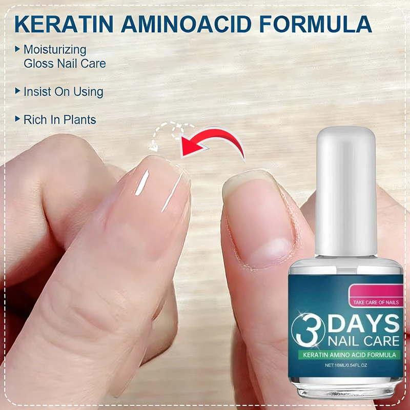Nail Treatment Oil 16ml, Nourishing Cuticle Oil for Growth, Strengthening & Repairing Nail Care, High Shine Nail Gloss Polish
