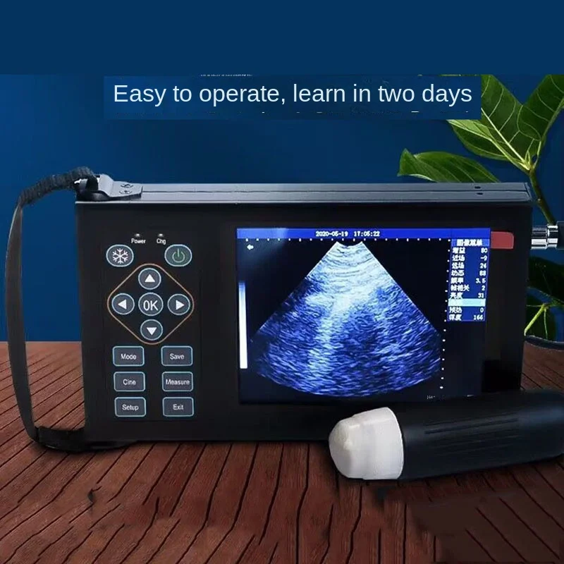 Cattle Test 5.6 Inch Screen Veterinary Ultrasound Scanner Cow Pig Heep Horse Farm Portable Ultrasound Pregnancy Testing Machine