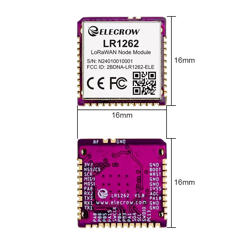 Imagem -04 - Placa de Desenvolvimento de nó Elecrow Lorawan Módulo sem Fio Stm32wle5cc Mcu Chip Sx1262 Lr1262