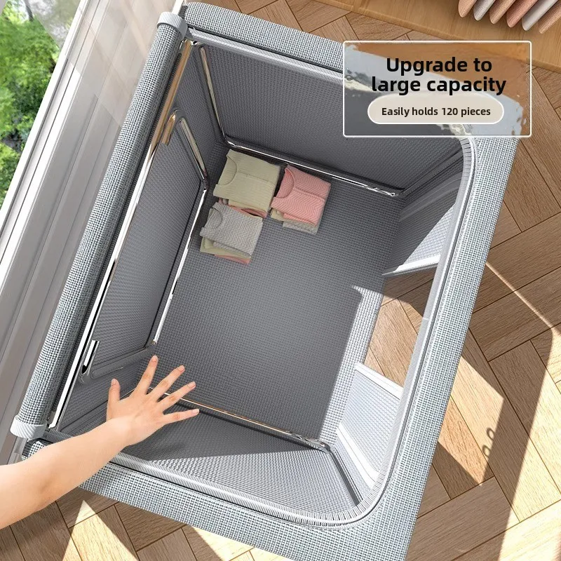 22L 66L 100L Oxford cloth storage box household toy clothing blanket storage box large capacity folding organizing storage box