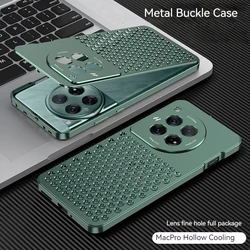 For One Plus 12 Metal Heat Dissipation Phone Case,One Plus 13 Ultra-thin Shock-absorbing Fall Prevention Protect Back Cover
