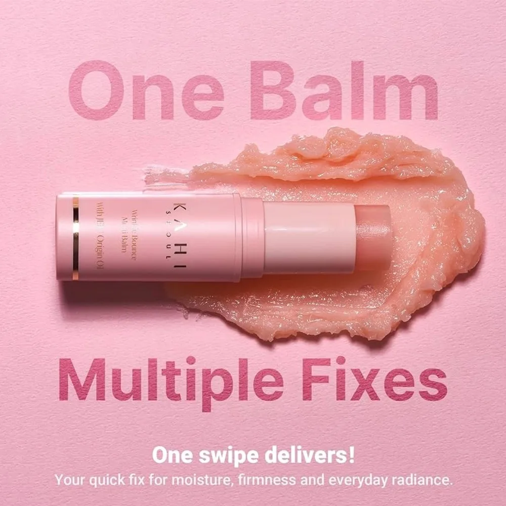KAHI Wrinkle Bounce Multi Balm Hydration Firming Elasticity Boost Smooth Fine Lines Portable Multi‑use Facial Neck Moisturizer