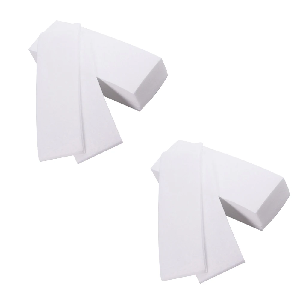 

Hair Removal Paper 2 Packs Thickened Depilatory Wax Tool White Non Woven Body Hair Waxing Sheets Salon Quality Flexible Strong
