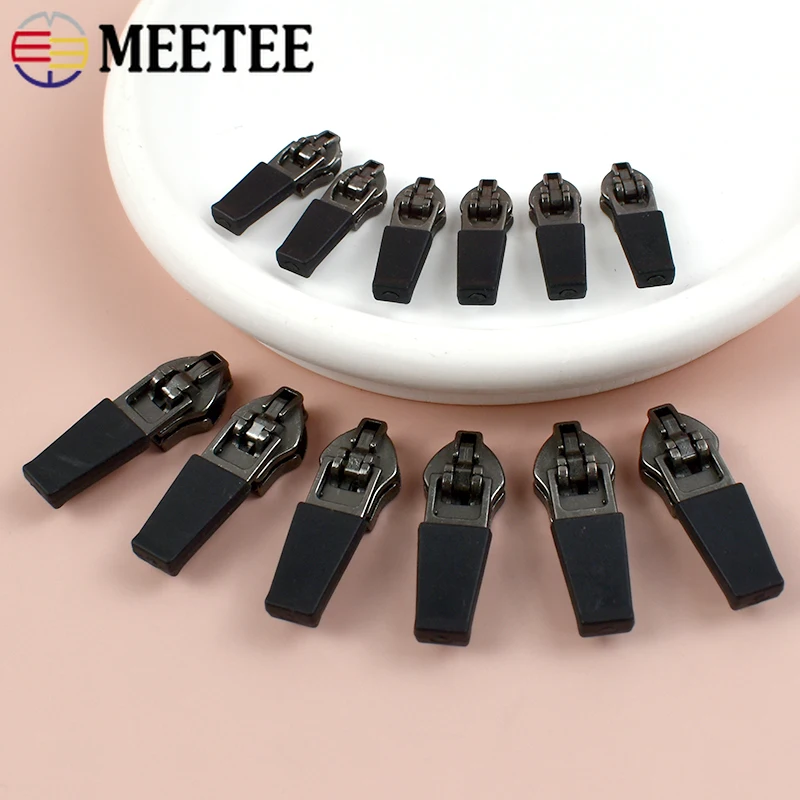 10-50Pcs 3#5# Reverse Zipper Slider Garment Waterproof Nylon Zippers Head Outdoor Jacket Tent Zips Puller DIY Sewing Accessories