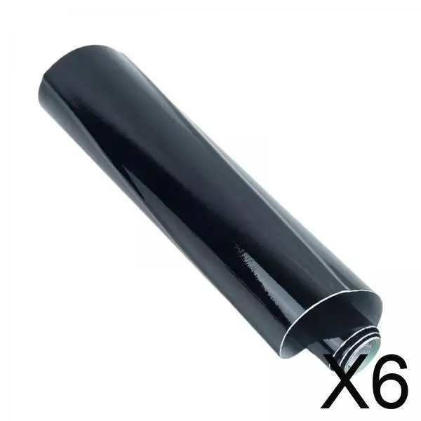 

6 рулонов виниловой пленки для декора кузова автомобиля, 1.52м, съемные аксессуары, профессиональные глянцевые черные наклейки из ПВХ для авто