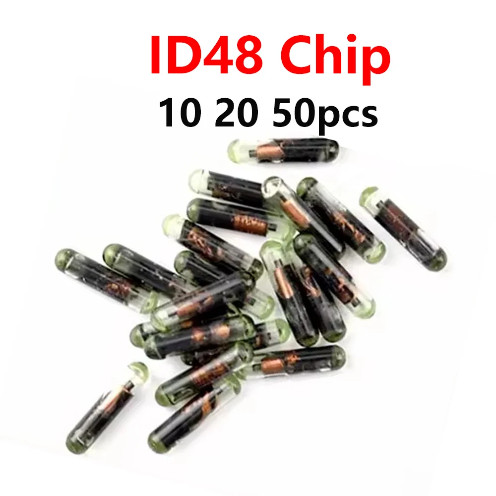 

10 20 50pcs ID48 48 Transponder Chip TP08 Glass Chip for VW Skoda Seat for Audi for Honda Car Key Chip