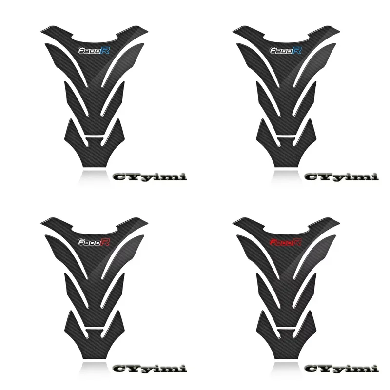 3D Carbon Fiber Motorcycle Fuel Tank Pad Cover Protector Decal Stickers For  F800R F 800R