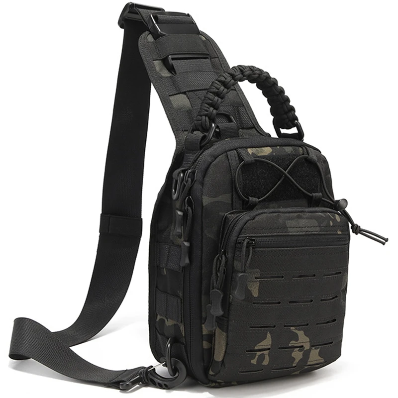 Tactical EDC Shoulder Bag Chest Pack Single Shoulder Messenger Molle Military Sport Backpack Hiking Daypack Men Women