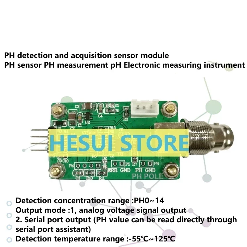 PH value detection collection sensor Module pH sensor Water quality detection control serial port output