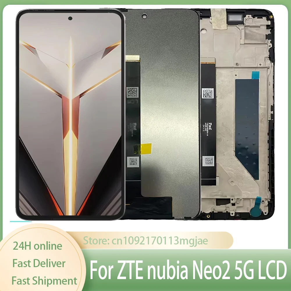 6.72 "الأصلي ل ZTE nubia Neo 2 5G Z2352N شاشة الكريستال السائل مجموعة المحولات الرقمية لشاشة تعمل بلمس استبدال ل ZTE nubia Neo2 5G LCD