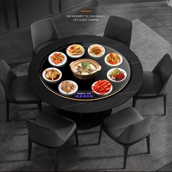 Dishes Warming Plate Turntable Food Insulation Board Dishes Warming Keeping Plate round Rotating Dining Table Heating Mat