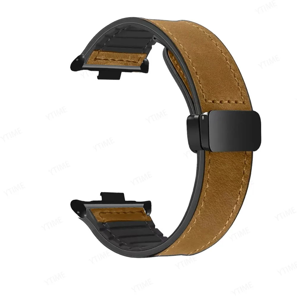 Magnetic Loop for Xiaomi Redmi Watch 4 5 6 Strap Silicone Leather Replacement bracelet Watchband for Miband 8 pro/9 pro band