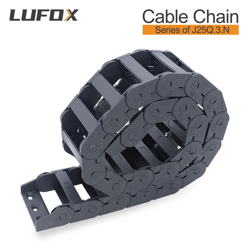 High quality 1-meter cable drag chain.Series of J25Q.3.N-Bridge type interior opening