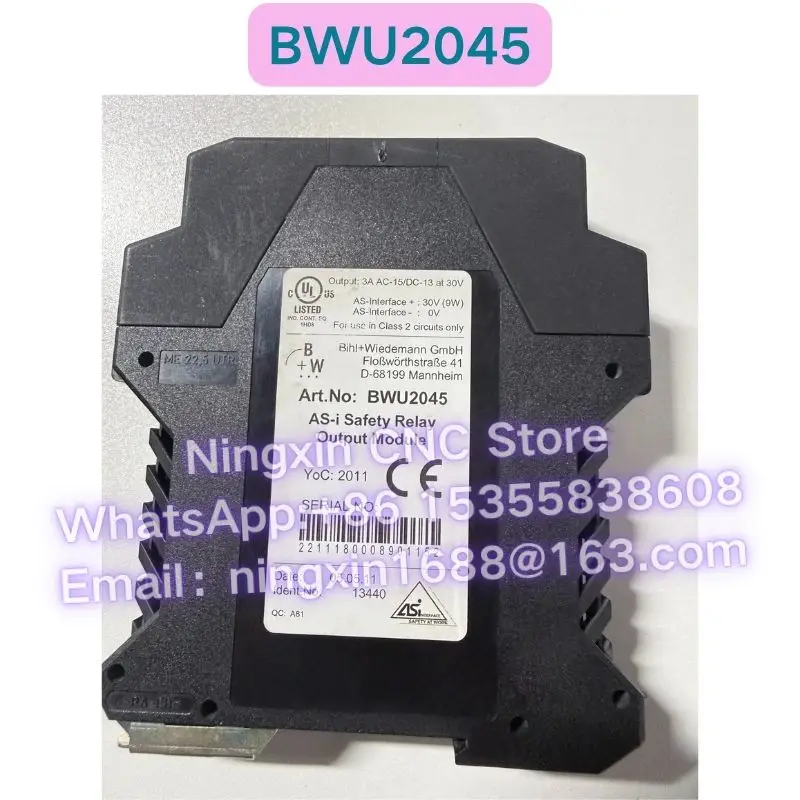 Brand New Original BWU2045 AS-i safety relay output module Functional test OK Fast delivery